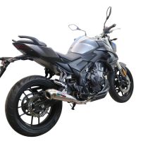 Exhaust compatible with Voge 500R 2021-2024, Powercone Evo, Slip-on exhaust including link pipe 