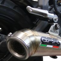 Exhaust compatible with Voge 500R 2021-2024, Powercone Evo, Slip-on exhaust including link pipe 