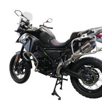 GPR exhaust compatible with  Voge 650DSX 2021-2024, New Grand Prix Evo Titanium, Slip-on exhaust including link pipe and removable db killer 