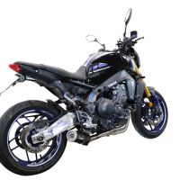 Exhaust compatible with Yamaha FJ-09 2021-2024, M3 Black Titanium, Full system exhaust, including removable db killer 