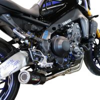 Exhaust compatible with Yamaha FJ-09 2021-2024, M3 Black Titanium, Full system exhaust, including removable db killer 