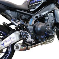 Exhaust compatible with Yamaha FJ-09 2021-2024, M3 Inox , Full system exhaust, including removable db killer 