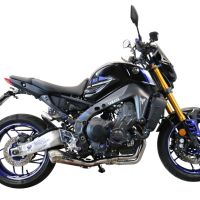 Exhaust compatible with Yamaha FJ-09 2021-2024, Powercone Evo, Full system exhaust, including removable db killer 
