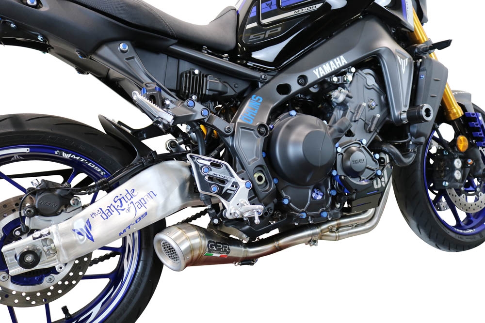 Exhaust compatible with Yamaha FJ-09 2021-2024, Powercone Evo, Full system exhaust, including removable db killer 
