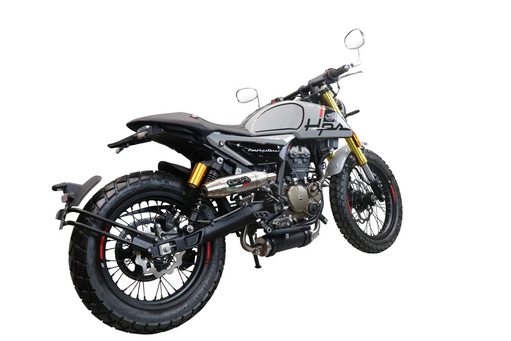 Exhaust compatible with F.B. Mondial Hps 125 2021-2023, Deeptone Inox, Full system exhaust 