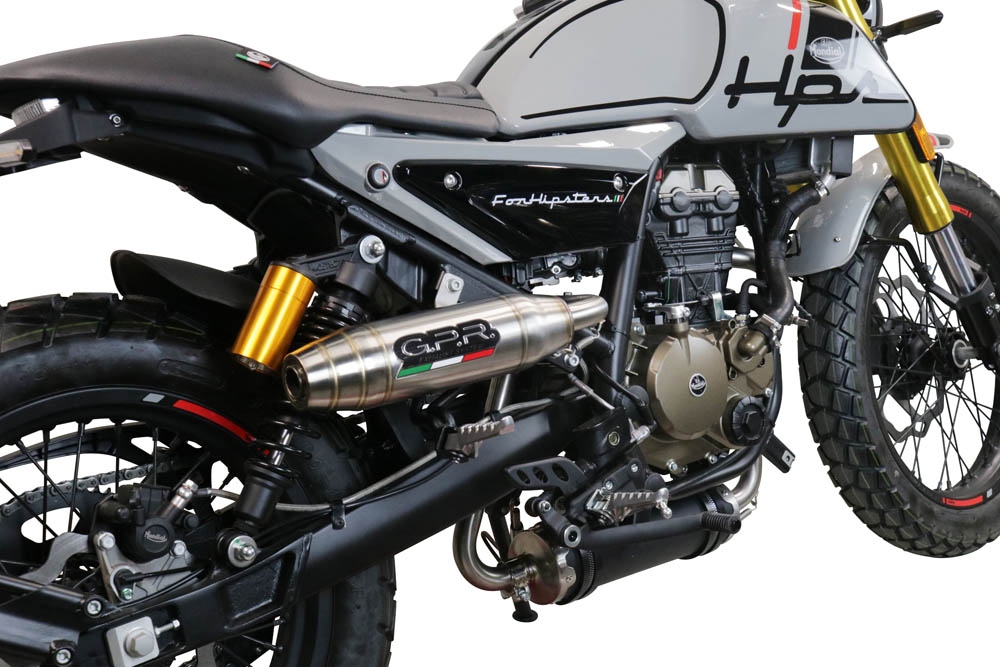 Exhaust compatible with F.B. Mondial Hps 125 2021-2023, Deeptone Inox, Full system exhaust 