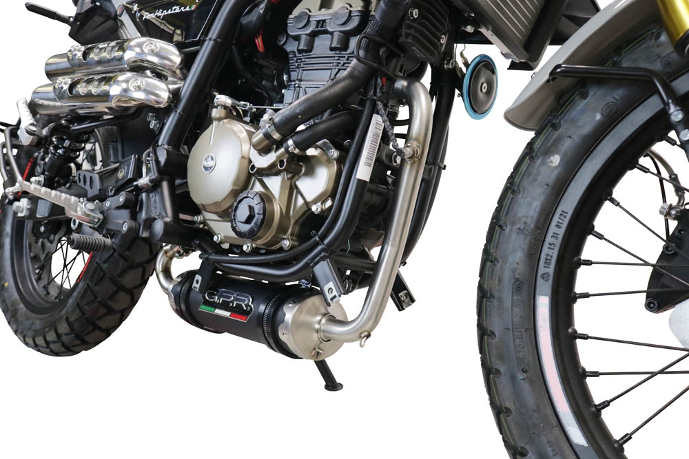 Exhaust compatible with F.B. Mondial Hps 125 2021-2023, Deeptone Inox, Full system exhaust 