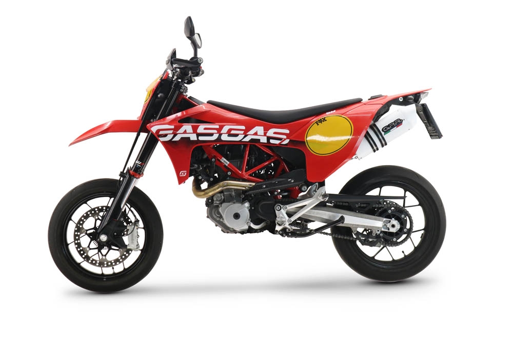 Exhaust compatible with Gas Gas SM 700 2023-2024, Albus Evo4, Slip-on exhaust including link pipe and removable db killer 