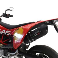 Exhaust compatible with Gas Gas SM 700 2023-2024, Furore Evo4 Nero, Slip-on exhaust including link pipe and removable db killer 