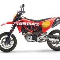 Exhaust compatible with Gas Gas SM 700 2023-2024, Furore Evo4 Nero, Slip-on exhaust including link pipe and removable db killer 