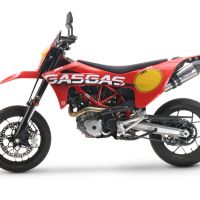 GPR exhaust compatible with  Gas Gas E 700 2023-2024, New Grand Prix Evo Titanium, Slip-on exhaust including link pipe and removable db killer 