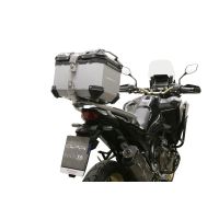 Top case GPR TECH compatible with  Honda Crf 1100 L Africa Twin Adventure Sport 2024/2026 e5 plus GPR TECH Top case in aluminum, silver color with specific plate included Capacity 35 LT.