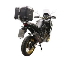 Top case GPR TECH compatible with  Honda Crf 1100 L Africa Twin 2020/2024 e5 GPR TECH Top case in aluminum, silver color with specific plate included Capacity 55 LT.