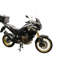 Top case GPR TECH compatible with  Honda Crf 1100 L Africa Twin 2020/2024 e5 GPR TECH Top case in aluminum, silver color with specific plate included Capacity 55 LT.