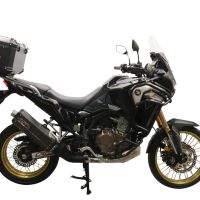 Top case GPR TECH compatible with  Honda Crf 1100 L Africa Twin 2020/2024 e5 GPR TECH Top case in aluminum, black color with specific plate included Capacity 35 LT.