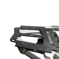 Top case GPR TECH compatible with  Suzuki V-Strom Dl 1000 2017/2019 e4 GPR TECH Top case in aluminum, black color with specific plate included Capacity 45 LT.