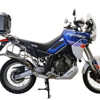 Top case GPR TECH compatible with  Aprilia Tuareg 660 2021/2024 e5 GPR TECH Top case in aluminum, black color with specific plate included Capacity 35 LT.