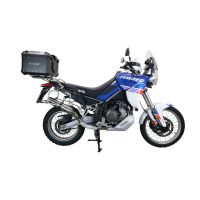 Top case GPR TECH compatible with  Aprilia Tuareg 660 2021/2024 e5 GPR TECH Top case in aluminum, black color with specific plate included Capacity 55 LT.