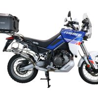 Top case GPR TECH compatible with  Aprilia Tuareg 660 2021/2024 e5 GPR TECH Top case in aluminum, black color with specific plate included Capacity 55 LT.