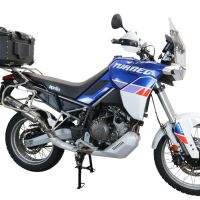 Top case GPR TECH compatible with  Aprilia Tuareg 660 2021/2024 e5 GPR TECH Top case in aluminum, black color with specific plate included Capacity 55 LT.