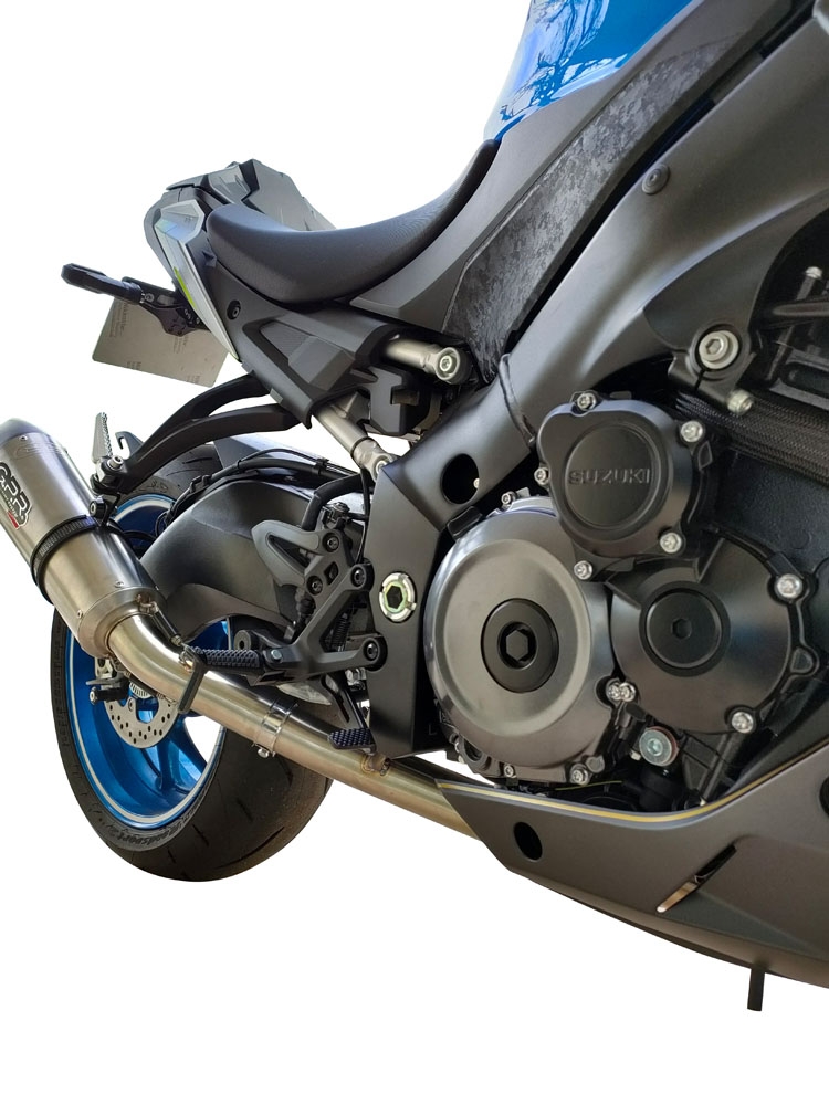 GPR exhaust compatible with Suzuki Gsx-S 1000  2015-2016, M3 Black Titanium, full system exhaust legal for UK and non-EU countries including removable db killer 