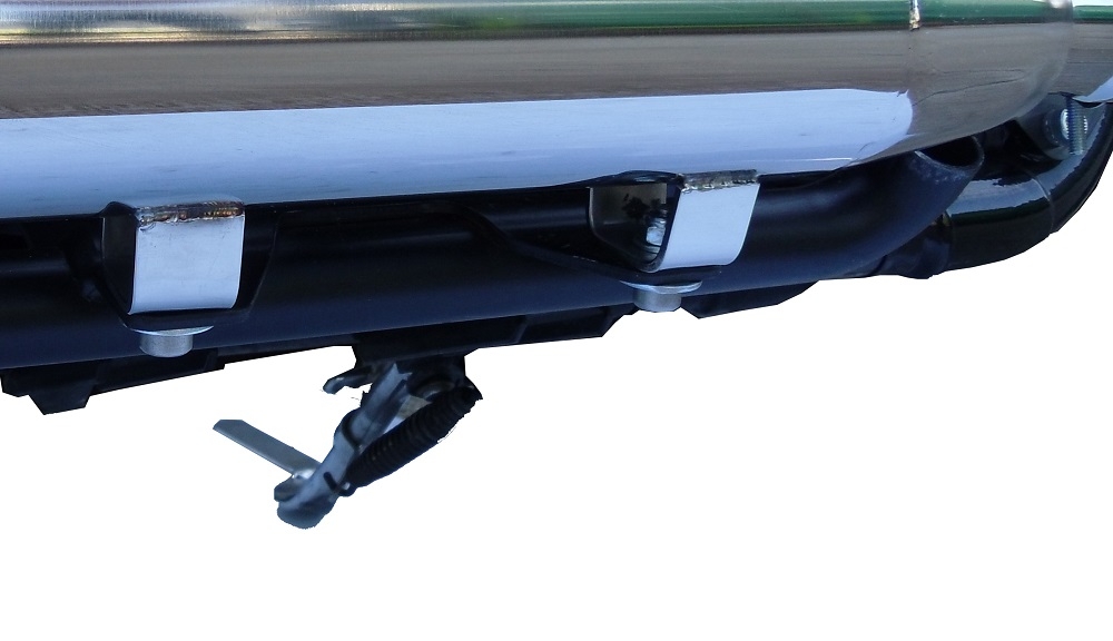 Exhaust compatible with Harley Davidson Sportster 1200 2010-2018, Slash Inox, Dual slip-on including removable db killers and link pipes, EPA-compliant 