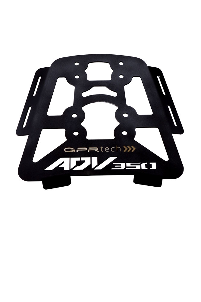 GPR TECH compatible with  Honda Adv 350 2022/2024 e5 GPR TECH Specific fitting plate Top Case ALPITECH 35 LT compatible with original luggage rack,stainless steel made with 4 anchor points
