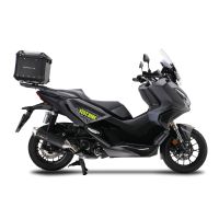 Top case GPR TECH compatible with  Honda Adv 350 2022/2024 e5 GPR TECH Top case in aluminum, black color with specific plate included Capacity 55 LT.