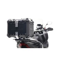 Top case GPR TECH compatible with  Honda Forza 125 2015/2023 GPR TECH Top case in aluminum, black color with specific plate included Capacity 35 LT.