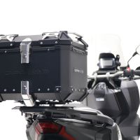 Top case GPR TECH compatible with  Honda Forza 125 2015/2023 GPR TECH Top case in aluminum, black color with specific plate included Capacity 45 LT.