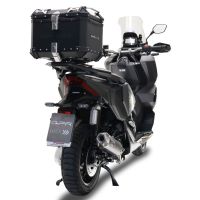 Top case GPR TECH compatible with  Honda Adv 350 2022/2024 e5 GPR TECH Top case in aluminum, black color with specific plate included Capacity 45 LT.