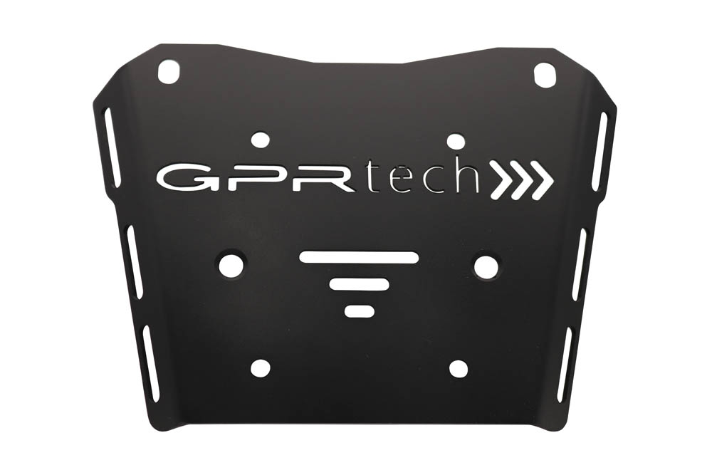 Top case GPR TECH compatible with  Honda Transalp 750  2023/2024 e5 GPR TECH Top case in aluminum, silver color with specific plate included Capacity 45 LT.
