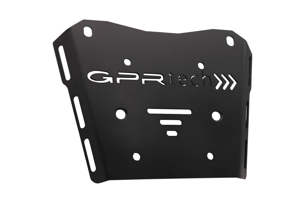 Top case GPR TECH compatible with  Honda Transalp 750  2023/2024 e5 GPR TECH Top case in aluminum, silver color with specific plate included Capacity 45 LT.
