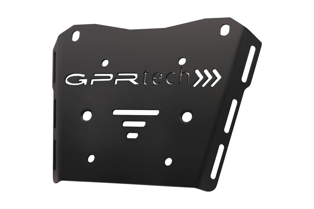 Top case GPR TECH compatible with  Honda Transalp 750  2023/2024 e5 GPR TECH Top case in aluminum, silver color with specific plate included Capacity 45 LT.