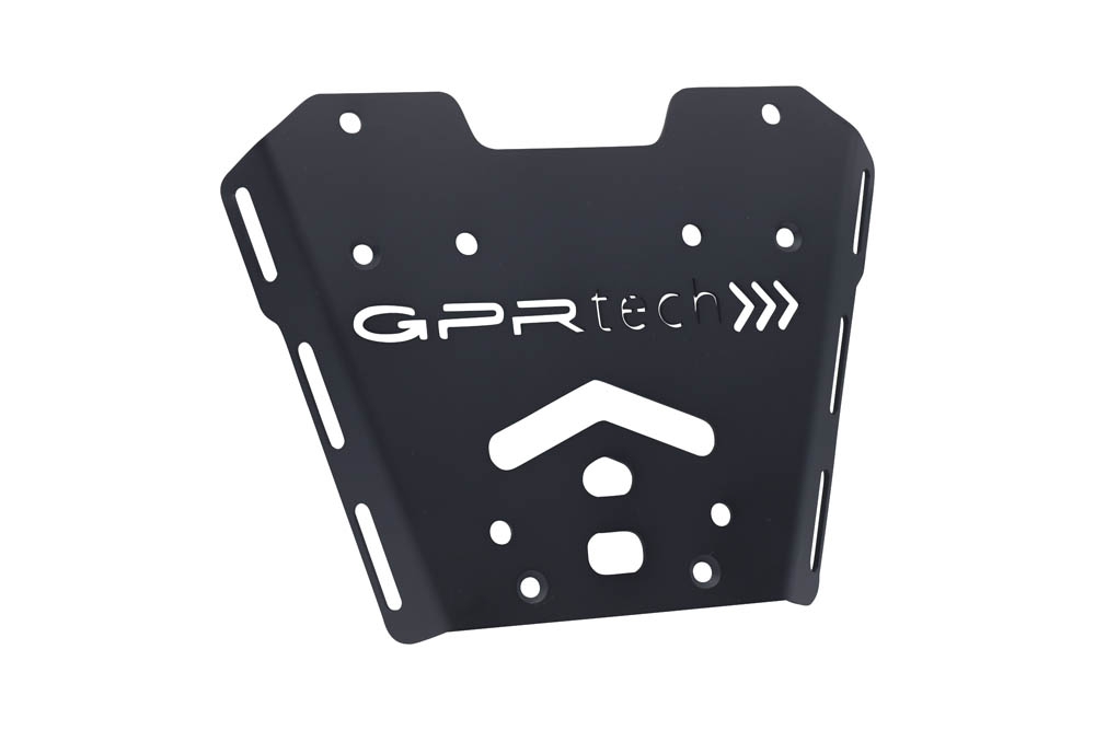 GPR TECH compatible with  Honda X-Adv 750 2017/2020 e4 GPR TECH Top case in aluminum, silver color with specific plate included Capacity 55 LT.