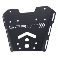 GPR TECH compatible with  Honda X-Adv 750 2017/2020 e4 GPR TECH Top case in aluminum, silver color with specific plate included Capacity 55 LT.