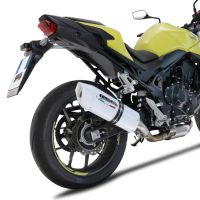 Exhaust compatible with Honda CB 750 Hornet 2023-2024, Albus Evo4, Slip-on exhaust including removable db killer and link pipe, EPA-compliant 