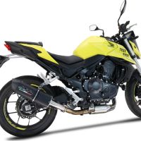 Exhaust compatible with Honda CB 750 Hornet 2023-2024, Furore Evo4 Nero, Slip-on exhaust including removable db killer and link pipe, EPA-compliant 