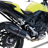 Exhaust compatible with Honda CB 750 Hornet 2023-2024, Furore Evo4 Nero, Slip-on exhaust including removable db killer and link pipe, EPA-compliant 