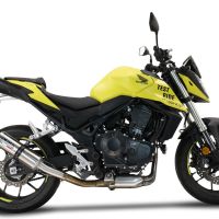 Exhaust compatible with Honda CB 750 Hornet 2023-2024, M3 Inox , Slip-on exhaust including removable db killer and link pipe, EPA-compliant 