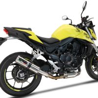 Exhaust compatible with Honda CB 750 Hornet 2023-2024, M3 Inox , Slip-on exhaust including removable db killer and link pipe, EPA-compliant 