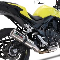 Exhaust compatible with Honda CB 750 Hornet 2023-2024, M3 Inox , Slip-on exhaust including removable db killer and link pipe, EPA-compliant 