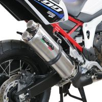 Exhaust compatible with Honda CRF1000L Africa Twin 2015-2017, Dual Inox, Slip-on exhaust including removable db killer and link pipe, EPA-compliant 