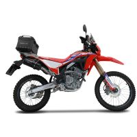Top case GPR TECH compatible with  Honda Crf 300 L / Rally 2025/2026 e5 plus GPR TECH Top case in aluminum, black color including, roof rack and specific plate Capacity 26 LT.