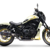 Exhaust compatible with Honda Rebel 1100 2021-2024, Ghisa , Slip-on exhaust including removable db killer and link pipe, EPA-compliant 