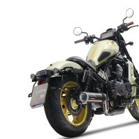Exhaust compatible with Honda Rebel 1100 2021-2024, M3 Poppy , Slip-on exhaust including removable db killer and link pipe, EPA-compliant 