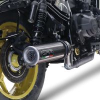 Exhaust compatible with Honda Rebel 1100 2021-2024, M3 Poppy , Slip-on exhaust including removable db killer and link pipe, EPA-compliant 