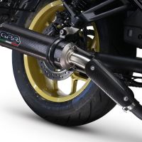 Exhaust compatible with Honda Rebel 1100 2021-2024, M3 Poppy , Slip-on exhaust including removable db killer and link pipe, EPA-compliant 