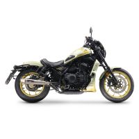 GPR exhaust compatible with Honda Cmx 1100 Rebel 2021-2024, Ultracone, Homologated legal slip-on exhaust including removable db killer and link pipe 