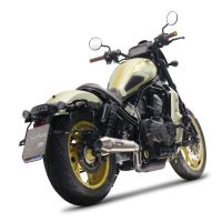 Exhaust compatible with Honda Rebel 1100 2021-2024, Ultracone, Slip-on exhaust including removable db killer and link pipe, EPA-compliant 